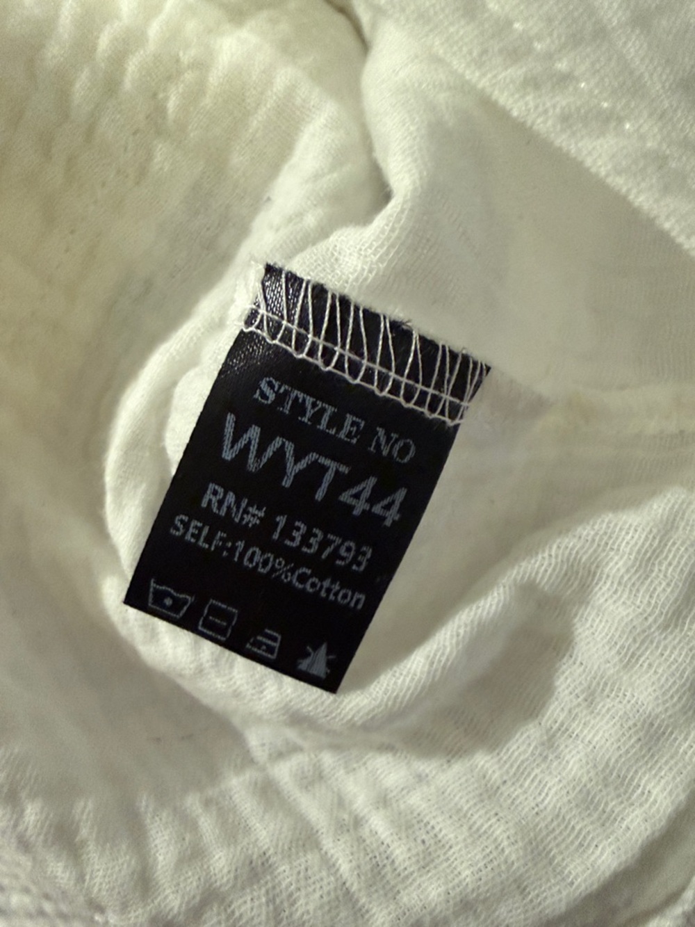 POL Ivory Lace-Up Patchwork Peasant Tunic - Picture 9 of 9